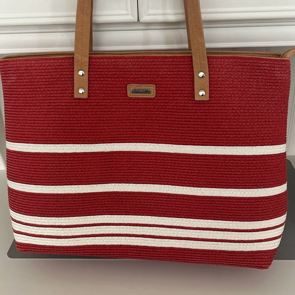 Straw Large Beach Bag - Picture 2 of 7